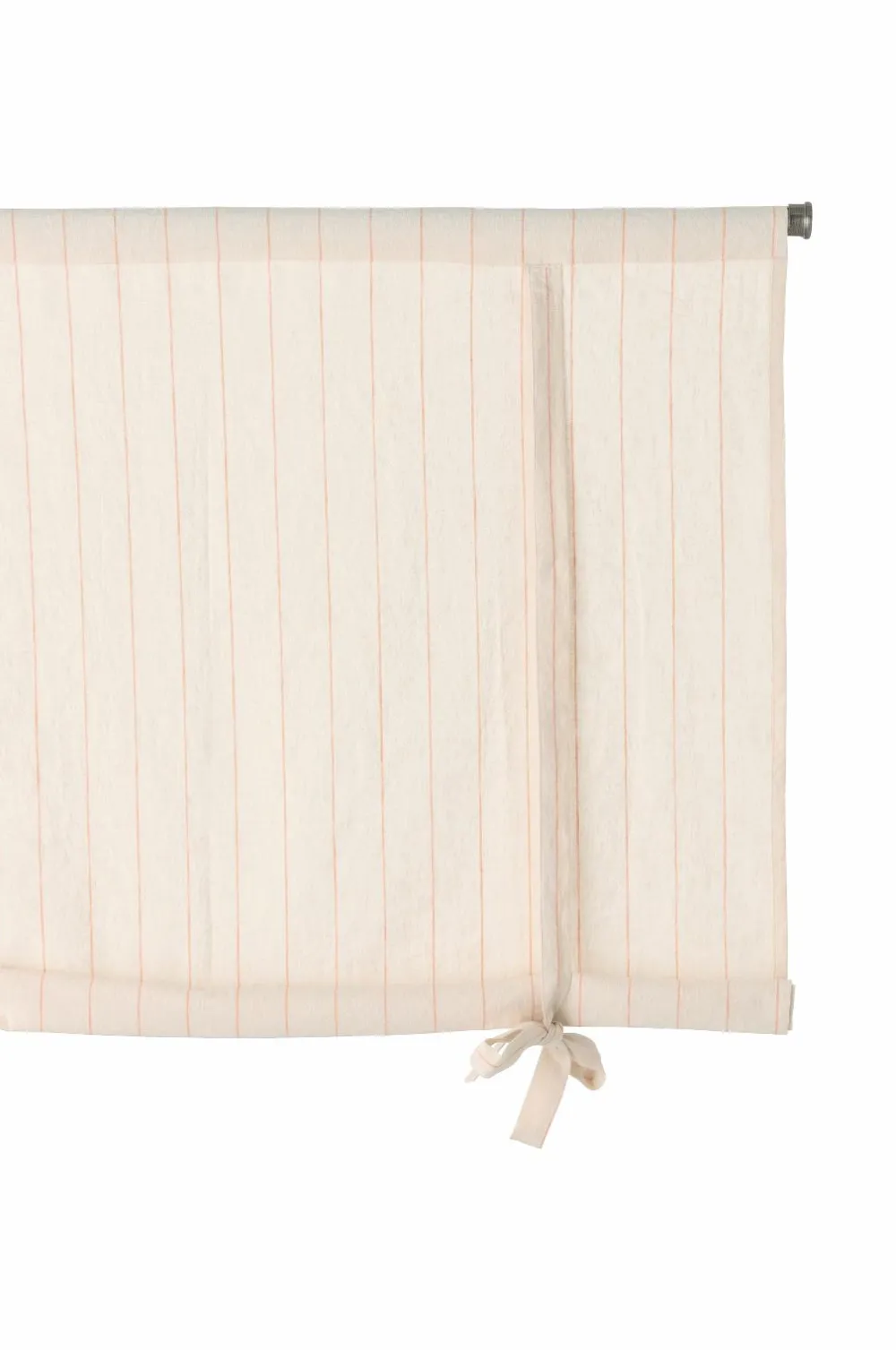 Ellos Home Roll up-gardin Elly Thin Stripe Rollup i genanvendt halvlinned Mørk abrikos Sale