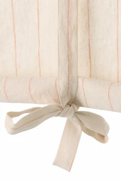 Ellos Home Roll up-gardin Elly Thin Stripe Rollup i genanvendt halvlinned Mørk abrikos Sale