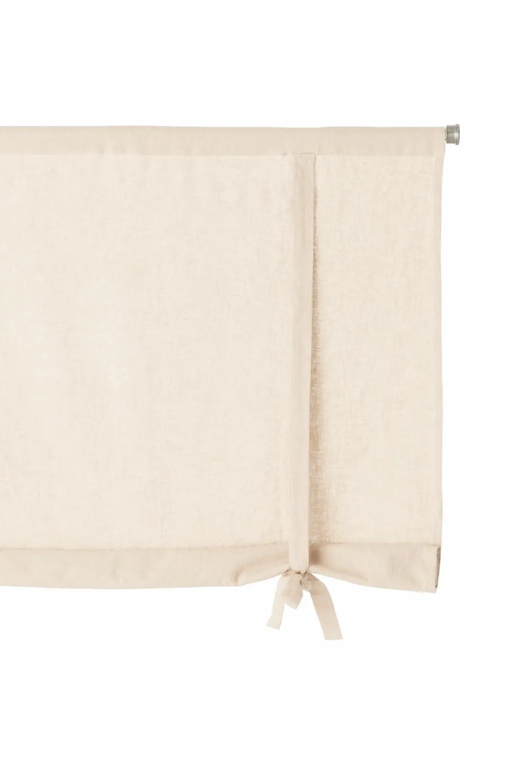Ellos Home Roll up-gardin Elly i genanvendt halvlinned Cremet hvid Online