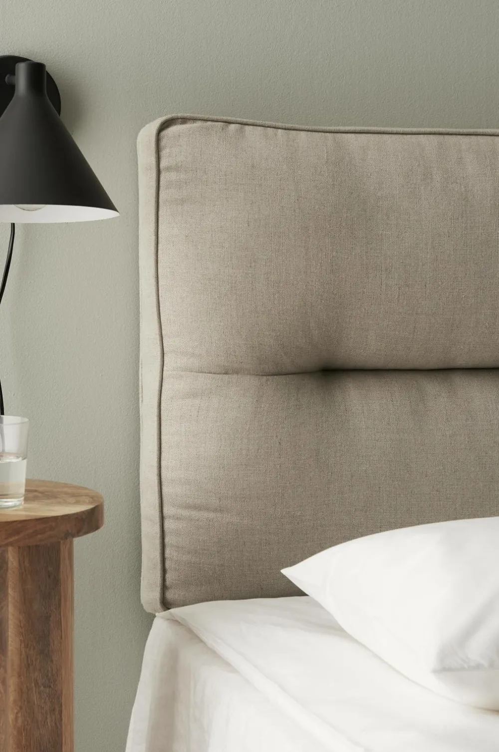 Ellos Home Sengegavl Sleep 180 cm Lys beige Sale