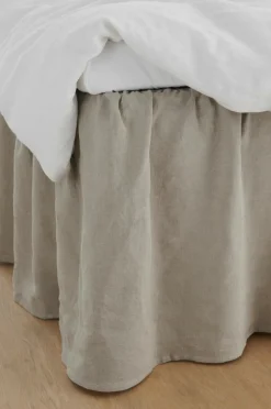 Ellos Sengekapper>Home Sengekappe Candice i vasket hør 60 cm A121b 100% linen beige