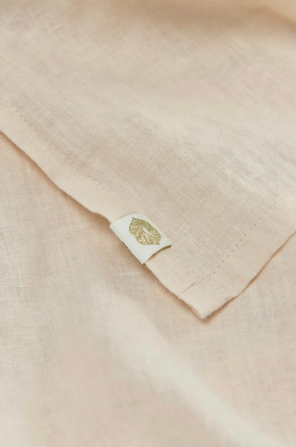 Ellos Sengekapper>Home Sengekappe Elly Frilled i genanvendt halvlinned 75 cm Cremet hvid