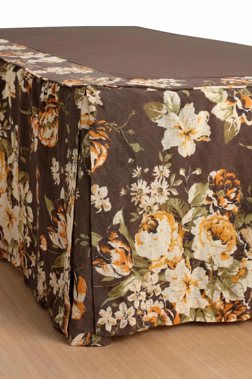 Ellos Sengekapper>Home Sengekappe Candice Rose i vasket linned 52 cm Brun ny