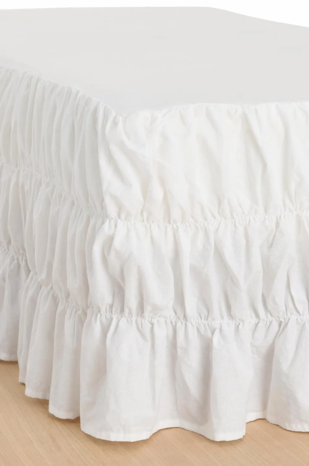 Ellos Home Sengekappe Juliette Elastic i økologisk bomuld 60 cm Hvid Clearance