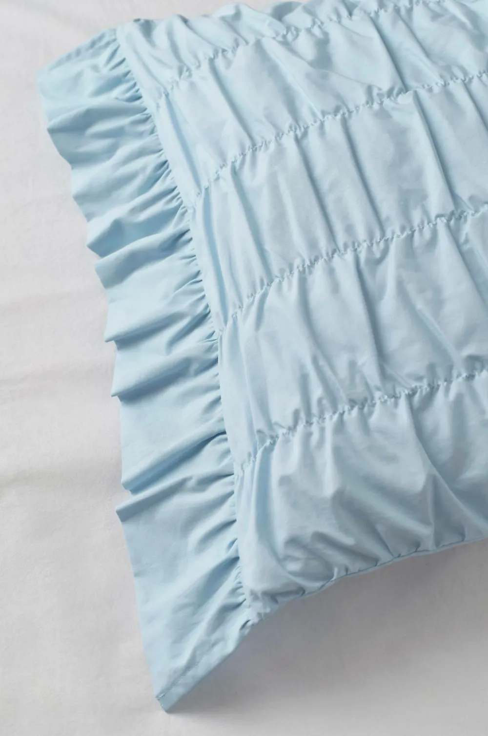 Ellos Home Sengesæt Avery Elastic i bomuldspercale 2 eller 3 stykker Lyseblå Discount