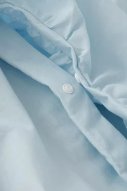 Ellos Home Sengesæt Avery Elastic i bomuldspercale 2 eller 3 stykker Lyseblå Discount