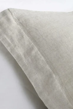 Ellos Home Sengesæt Candice i vasket hør - 2 eller 3 dele Lærredsbeige Clearance