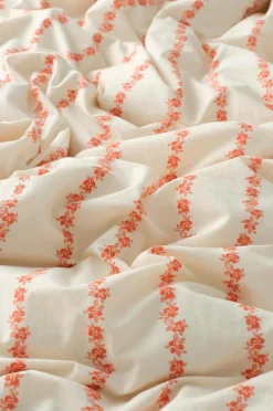 Ellos Home Sengesæt Juliette Garland Giant Frill i bomuld 2 dele Abrikosrosa/creme Online