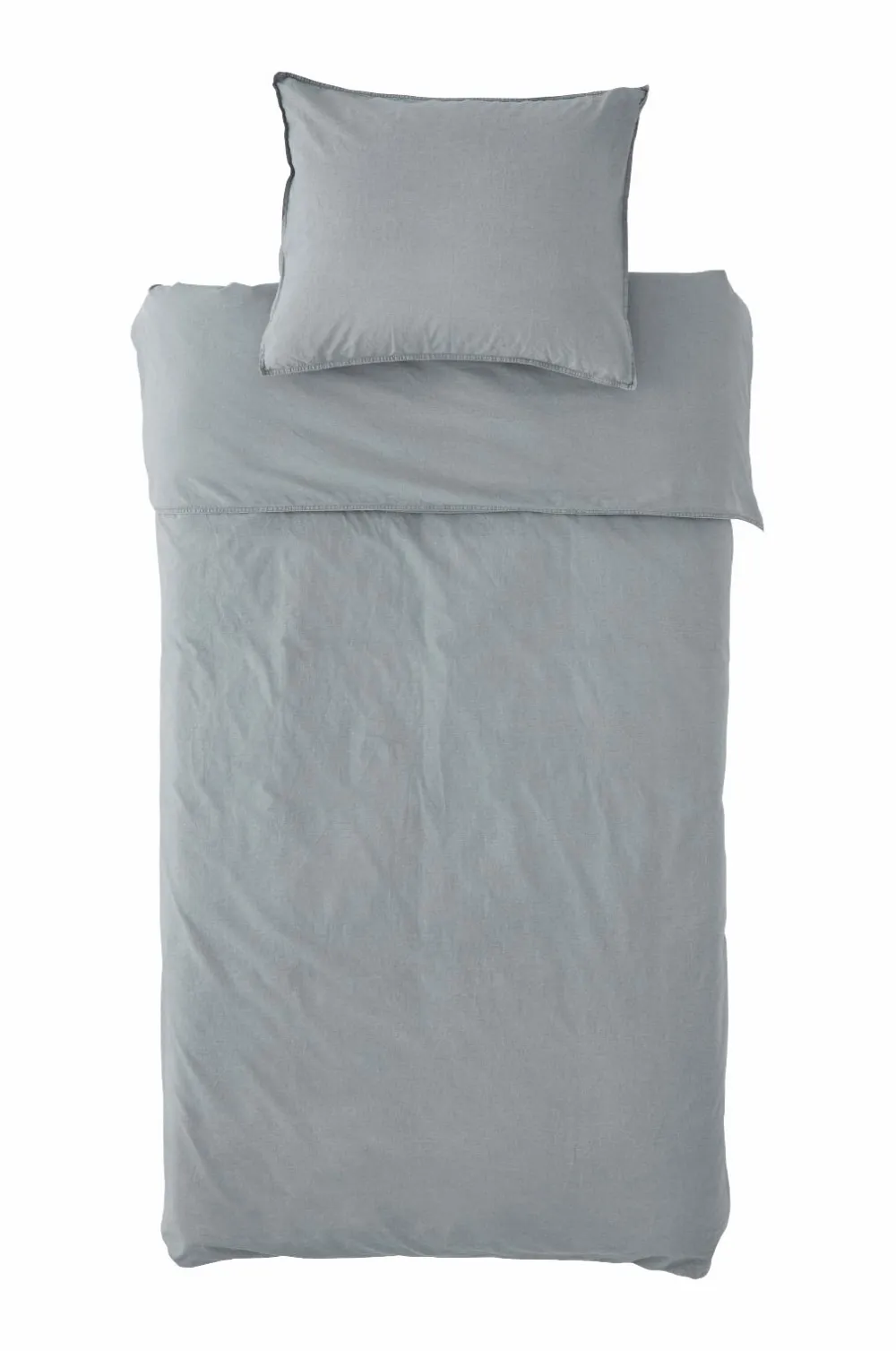 Ellos Home Sengesæt Rania i vintagevasket bomuld Light grey (Cool grey) New