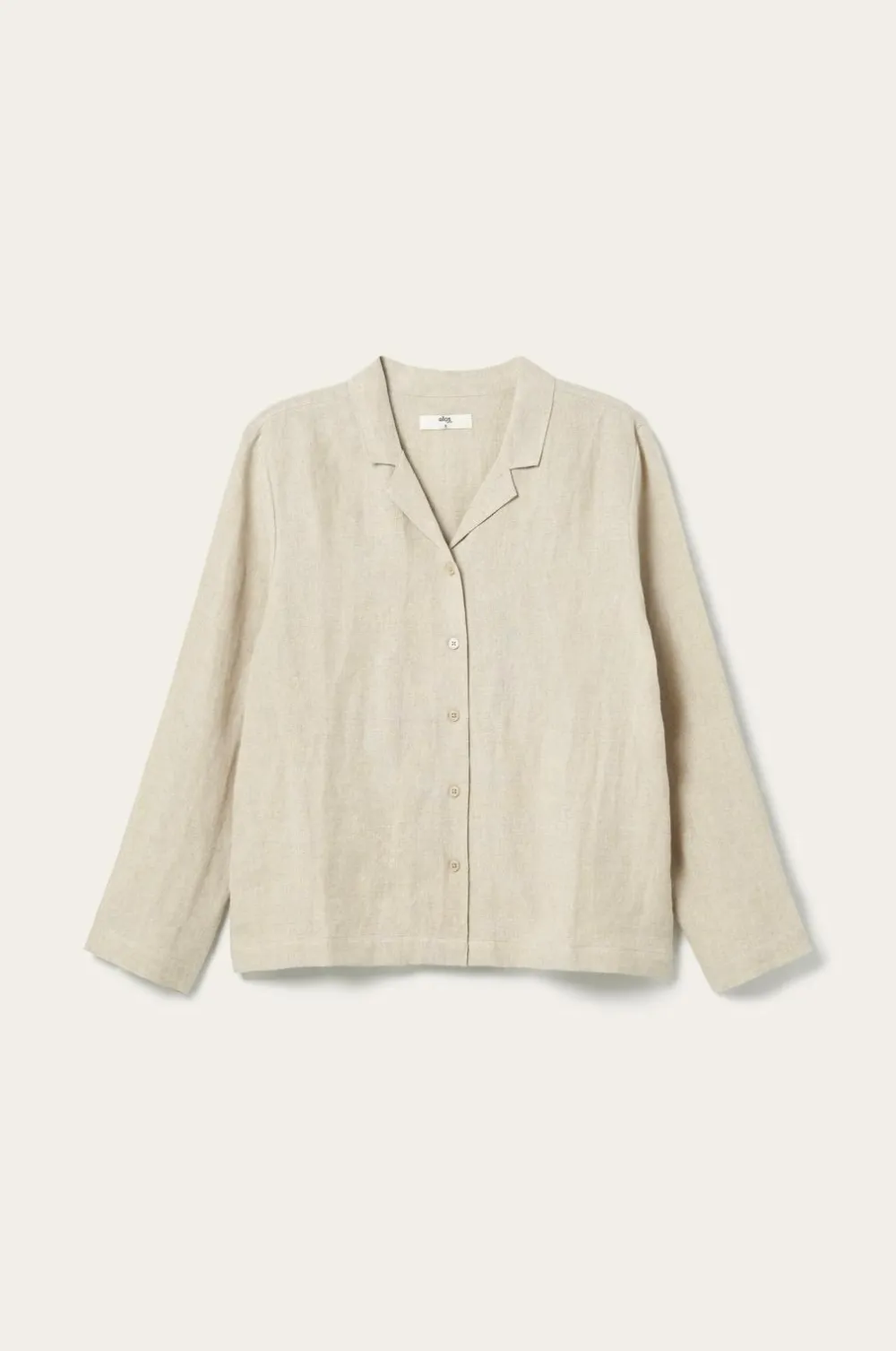 Ellos Home Skjorte Candice Shirt Long Sleeve A121b 100% linen beige Outlet