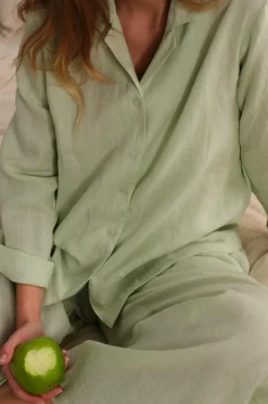 Ellos Home Skjorte Candice Shirt Long Sleeve Mintgrøn Discount