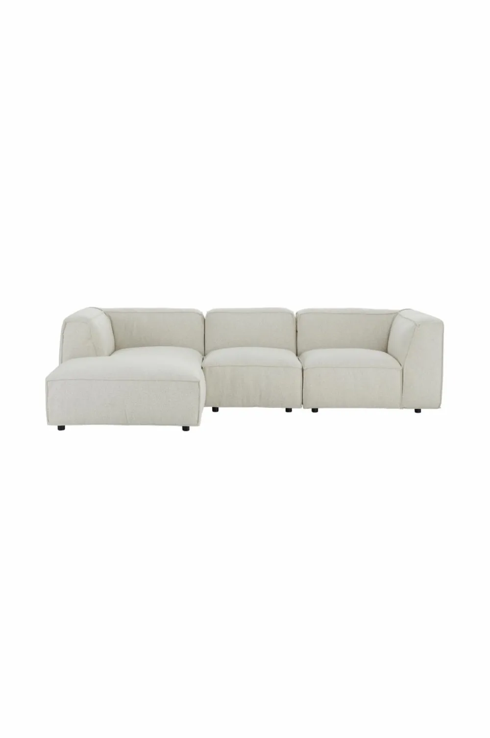 Ellos Home Sofa Bina 3-pers. med venstrevendt chaiselong Lys beige Online