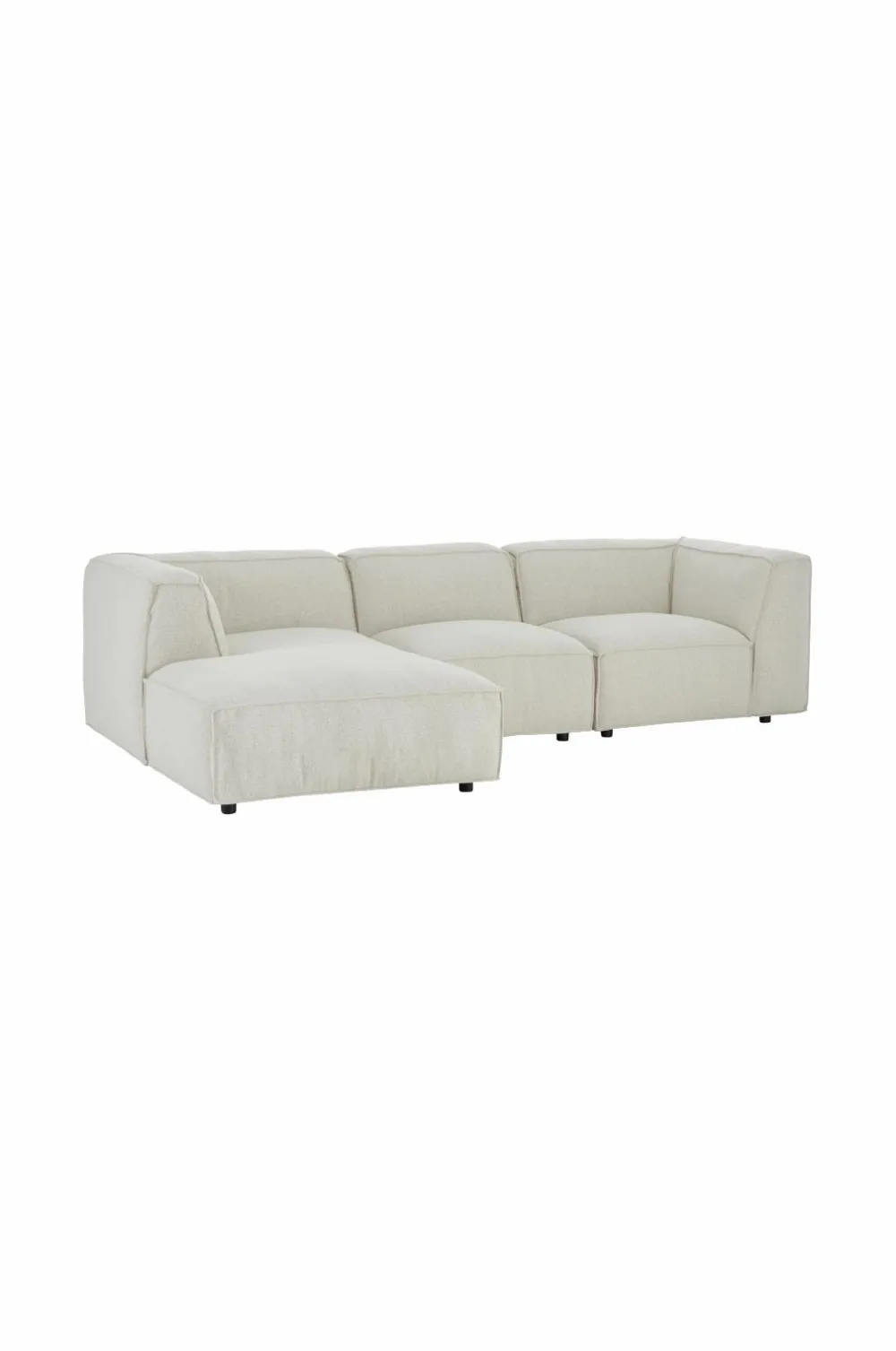 Ellos Home Sofa Bina 3-pers. med venstrevendt chaiselong Lys beige Online