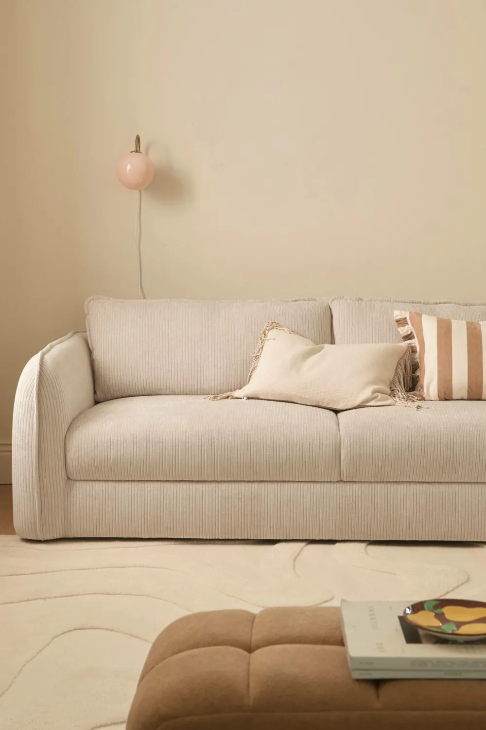 Ellos Sofaer & Lænestole>Home Sofa Lindina 3-sæders Naturlig hvid