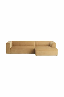 Ellos Sofaer & Lænestole>Home Sofa Poletta 4-personers med Chaiselong Guldgul