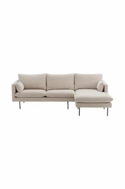 Ellos Home Sofa Sindra 3-pers. med chaiselong Sandbeige Clearance