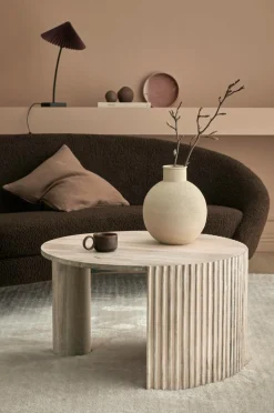 Ellos Home Sofabord Bisselina diameter 80 cm Hvidbejdset New