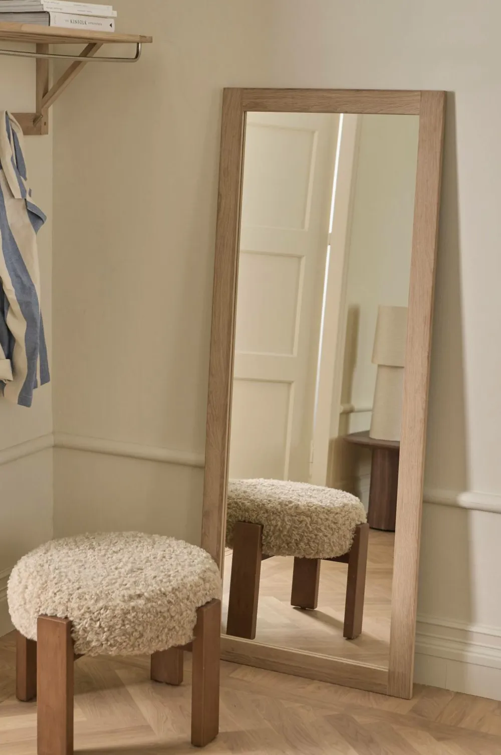 Ellos Home Spejl Ambra Beige Outlet