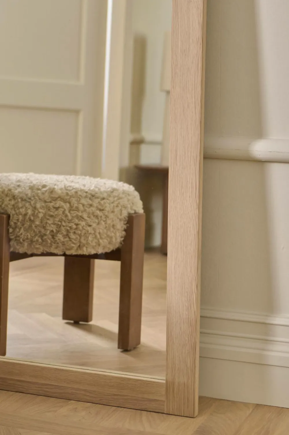 Ellos Home Spejl Ambra Beige Outlet