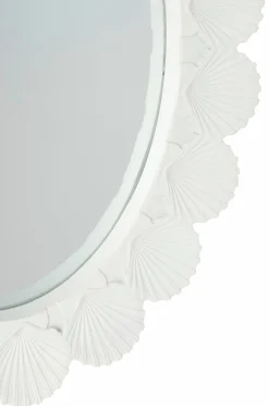 Ellos Home Spejl Scallop Shelly Hvid Outlet