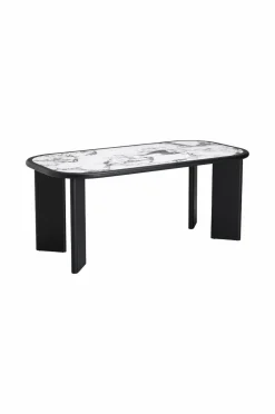 Ellos Home Spisebord Multika 180x90 cm Sort / marmor Best