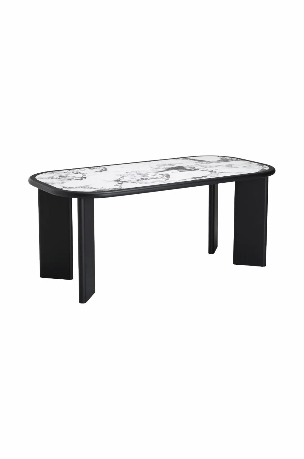 Ellos Home Spisebord Multika 180x90 cm Sort / marmor Best