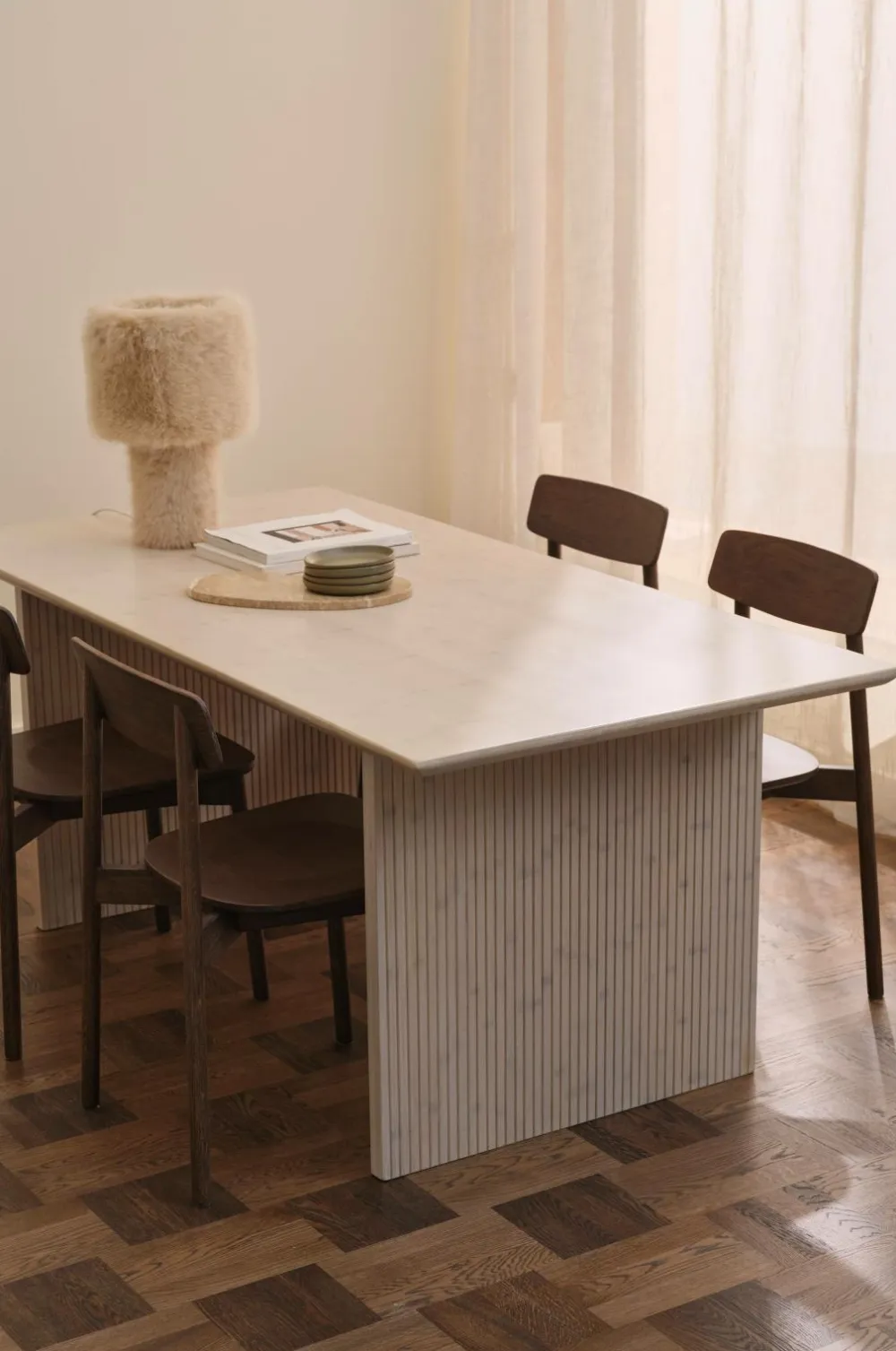 Ellos Home Spisebord Bamboo 180x89 cm Vitlaserad Sale