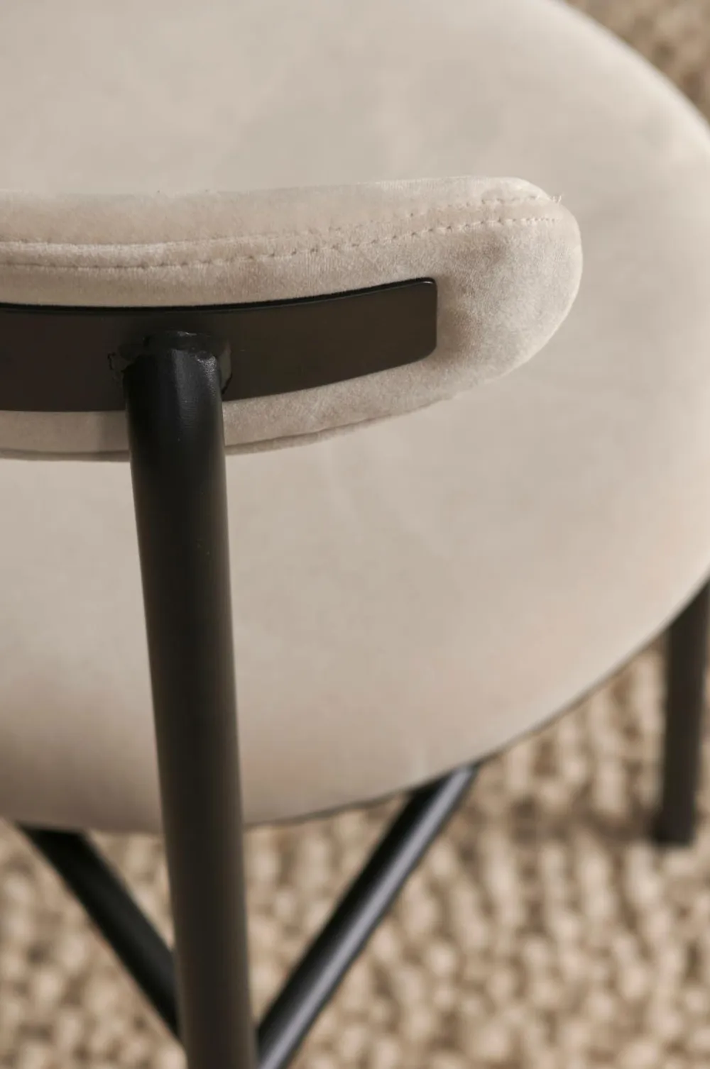 Ellos Home Stol Doggi 2-pak Beige velour Hot