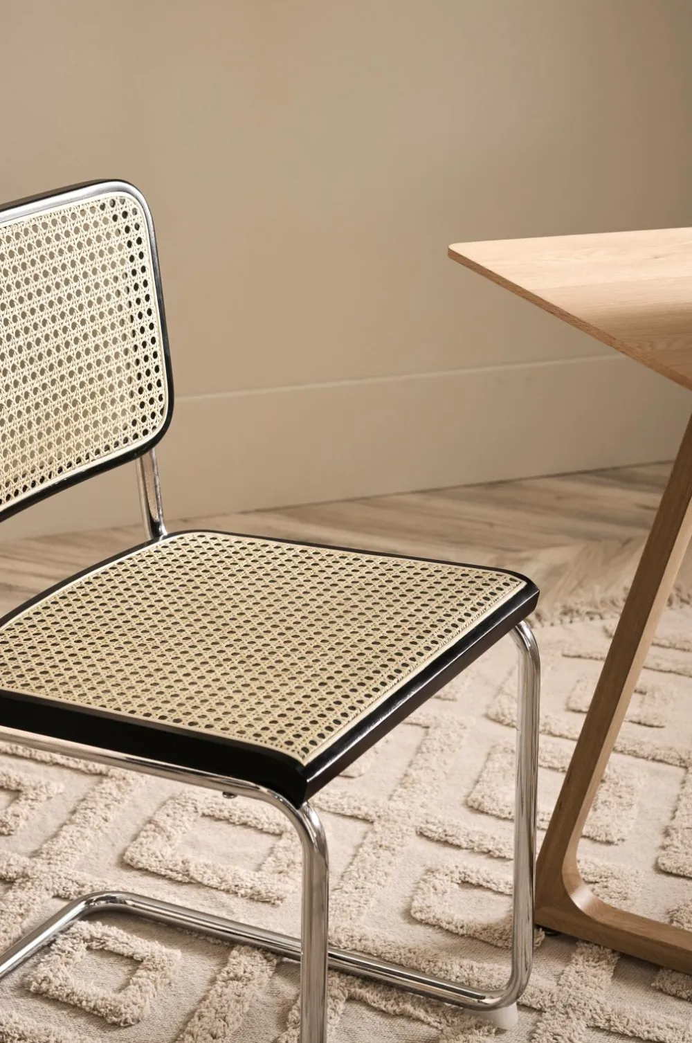 Ellos Home Stol Sili 2-pak Sort/natur