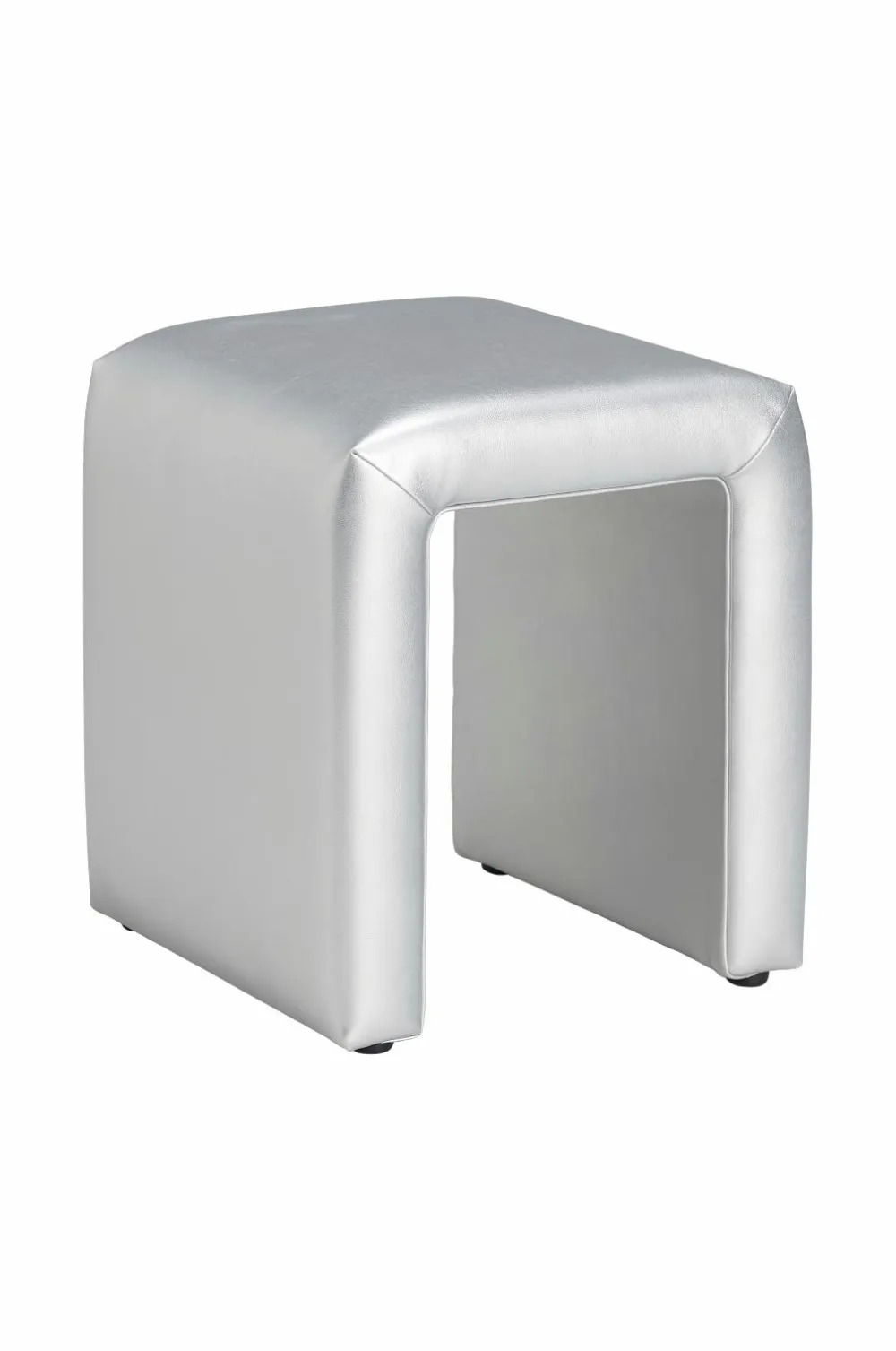 Ellos Home Taburet Stool Silvano Sølvfarvet