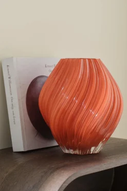 Ellos Home Vase Selma højde 23 cm Rustrød Sale