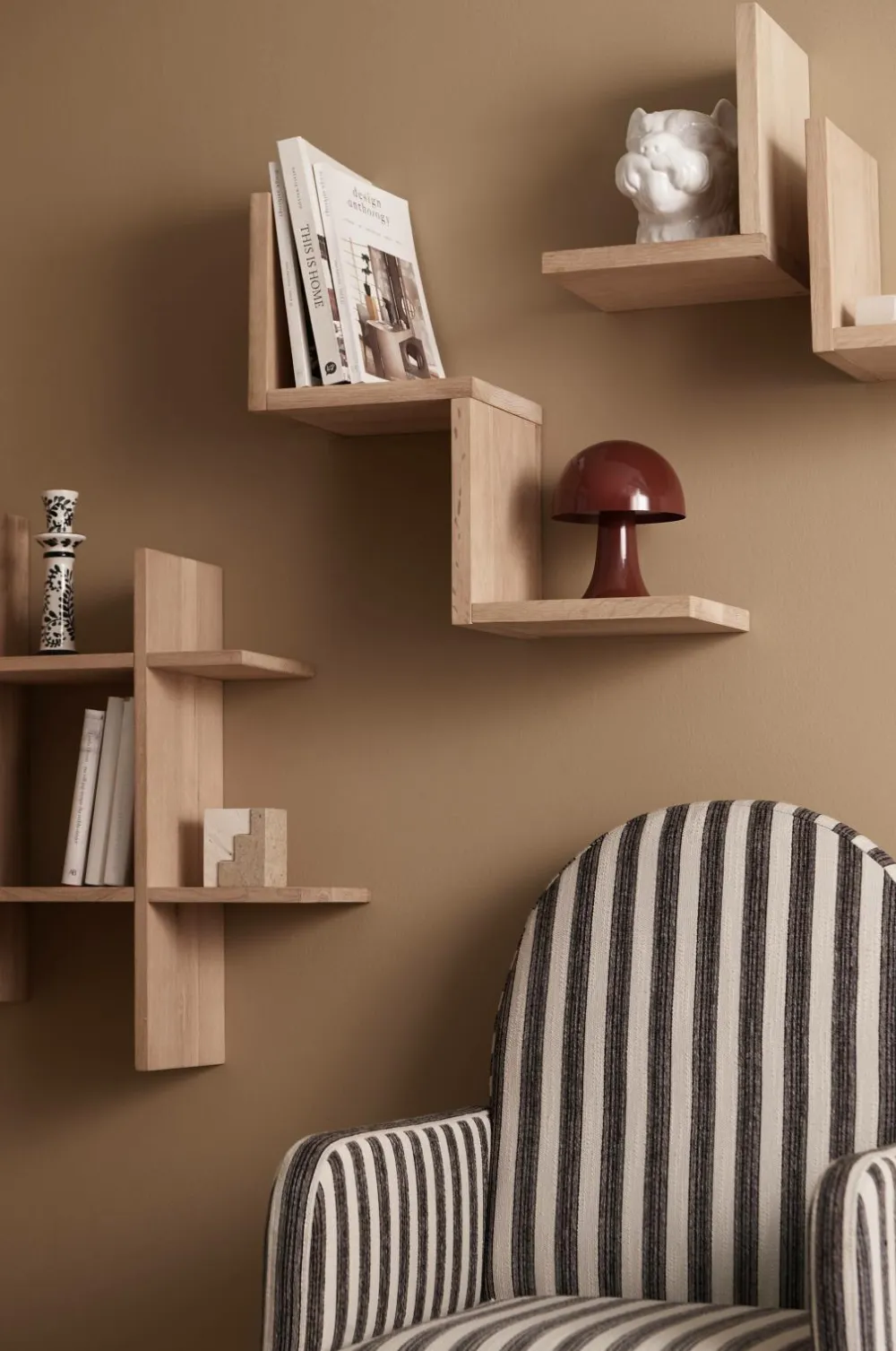 Ellos Home Væghylde Zig Zag Beige farve Sale