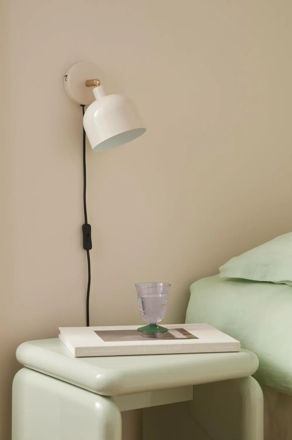 Ellos Home Væglampe Glossy Sand
