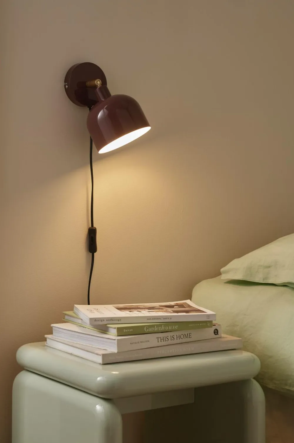 Ellos Væglamper>Home Væglampe Glossy Vinrød