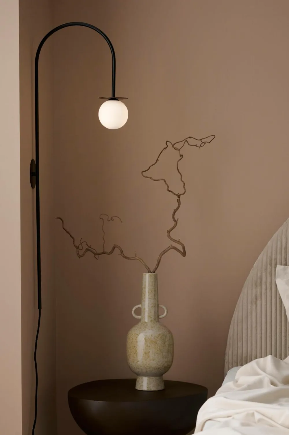 Ellos Home Væglampe Milo Black mdf/metal Hot
