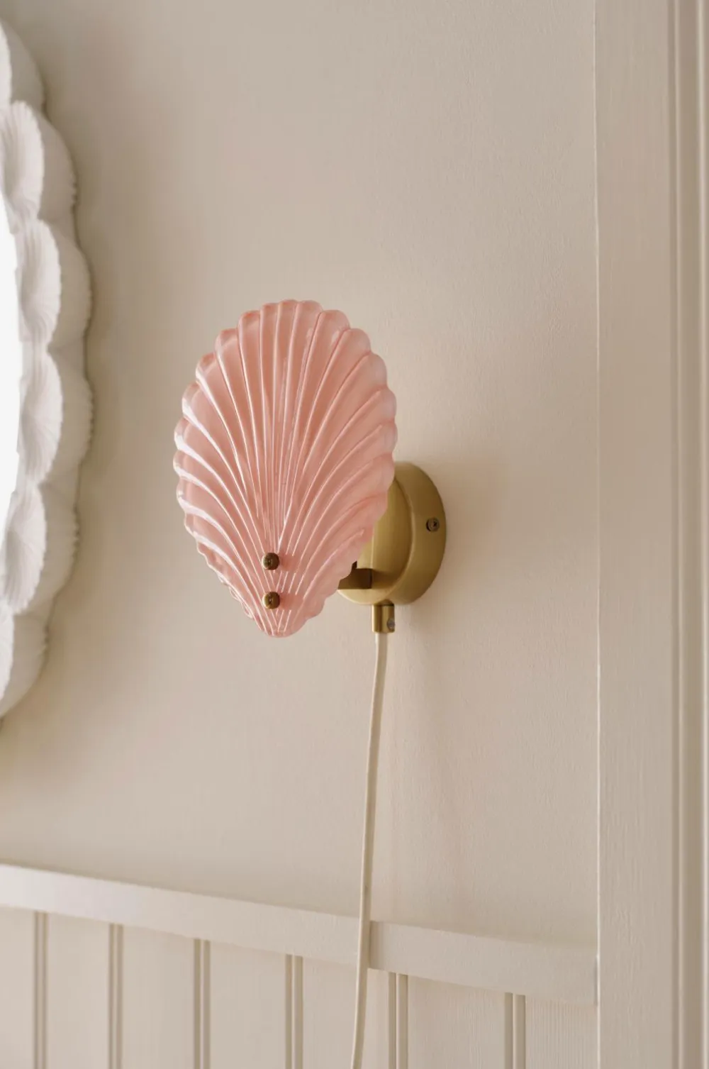 Ellos Væglamper>Home Væglampe Shella Rosa/messing