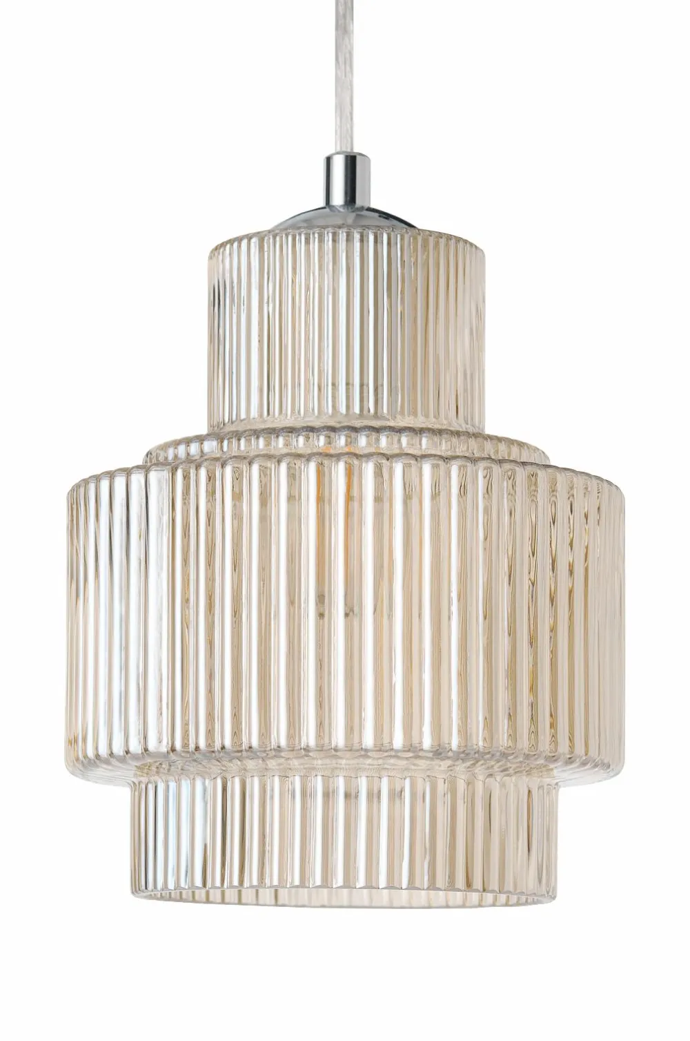 Ellos Pendler>Home Vindueslampe Alva amber/forkromet
