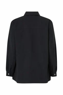 Ellos Plus collection Cargojakke i bomuldstwill Sort Outlet