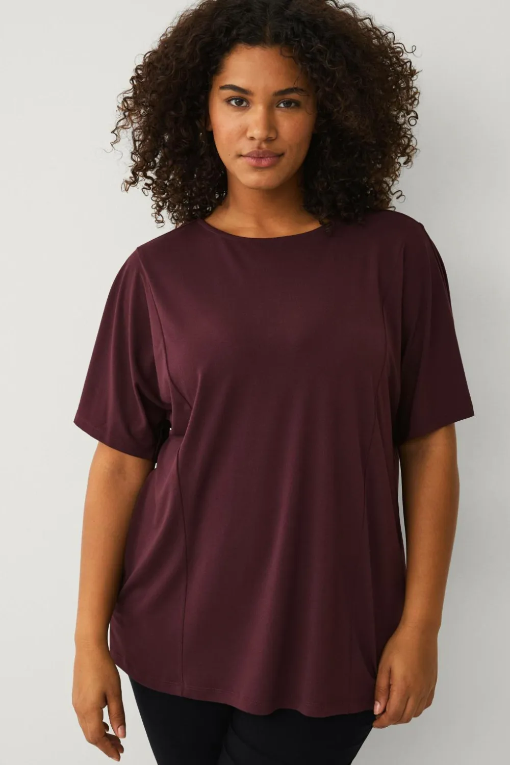 Ellos Toppe & Tank-Toppe>Plus collection Top med brede ærmer brun