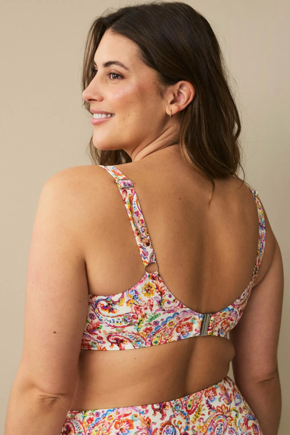 Ellos Bikinier & Bikinidele>Plus collection Bikini-BH med bøjle Paisley