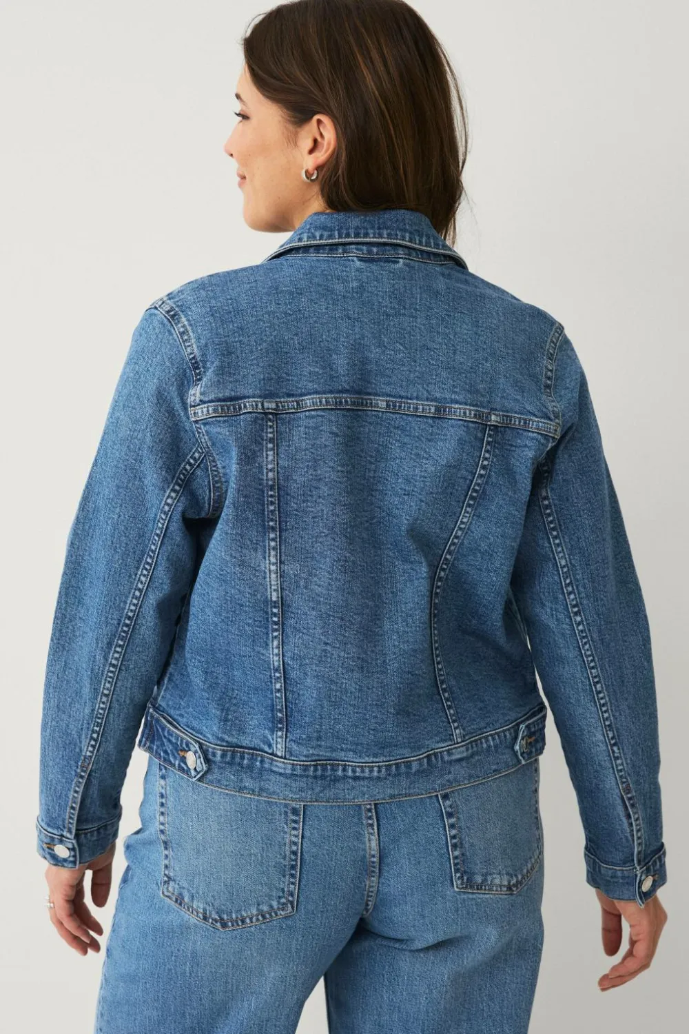 Ellos Plus collection Cowboyjakke Blå Discount