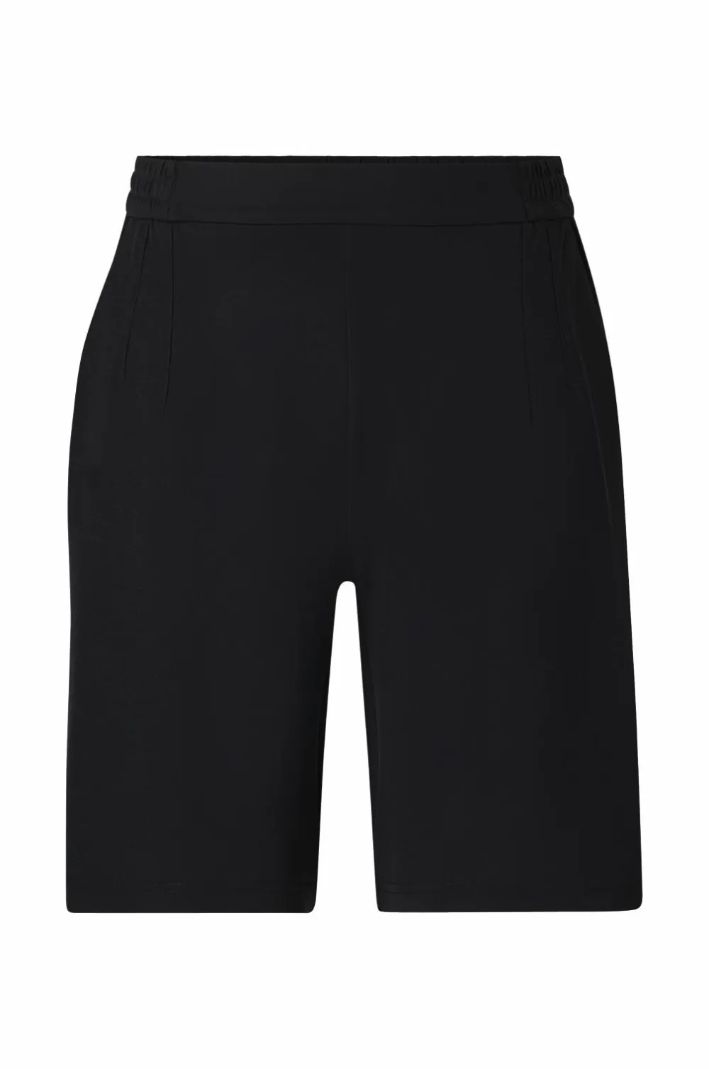 Ellos Shorts>Plus collection Shorts med høj talje Sort