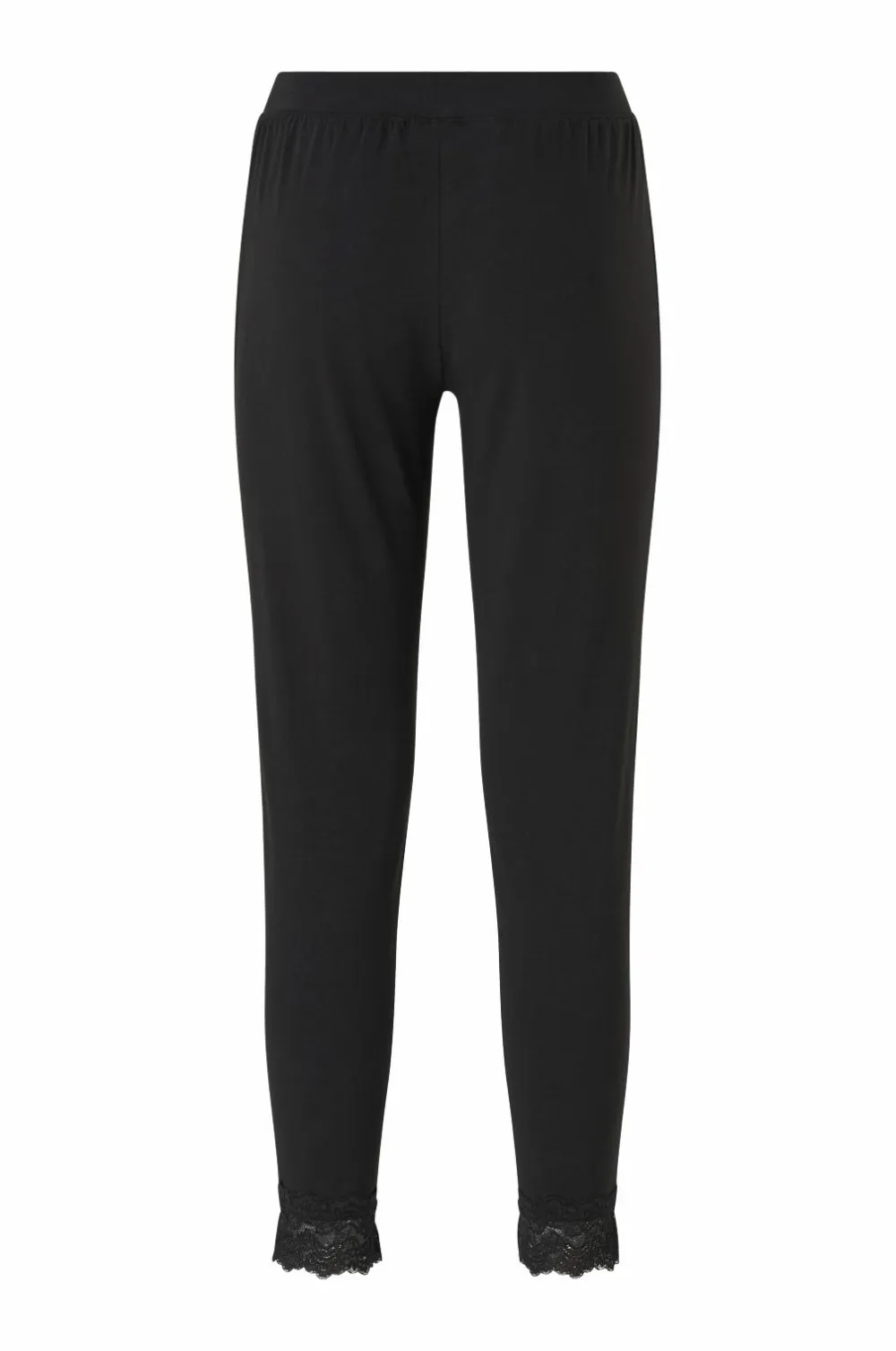 Ellos Tights & Leggings>Plus collection Leggings med blondekant Sort