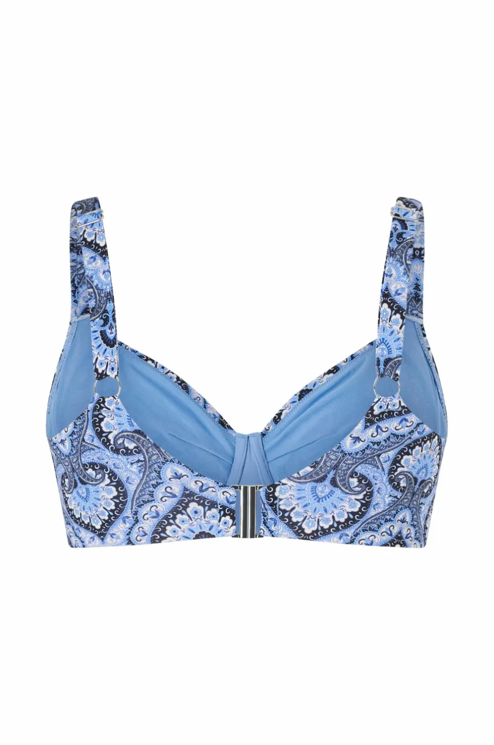 Ellos Plus collection Bikini-BH med bøjle Blåmønstret Sale
