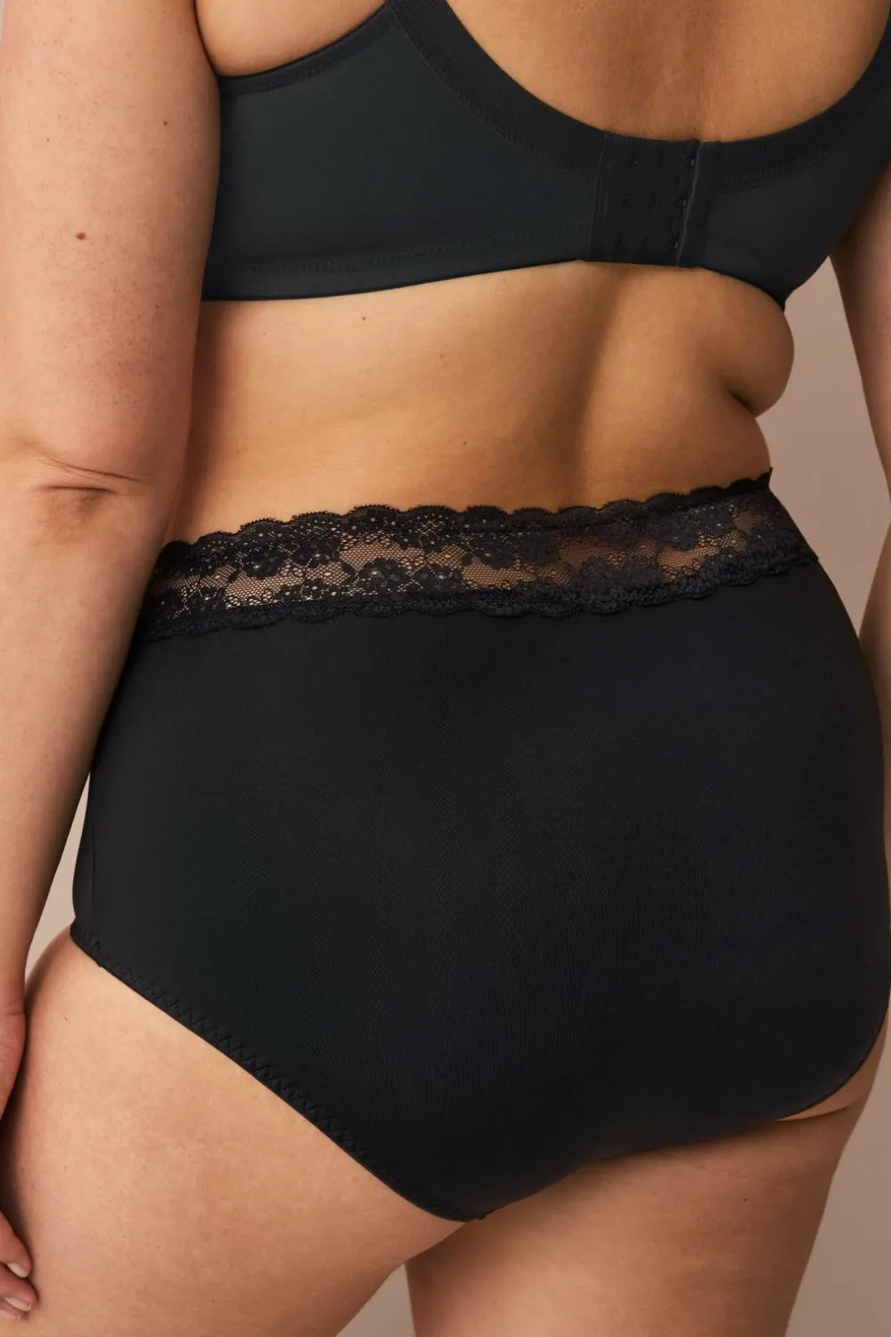 Ellos Plus collection Maxi-pink i høj model Sort Clearance