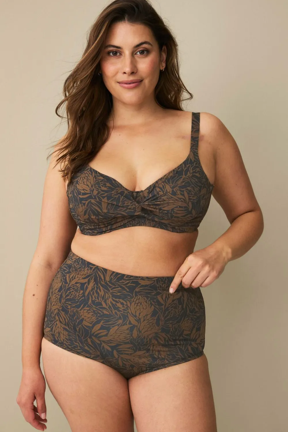 Ellos Plus collection Bikini-BH med bøjle Mønstret Outlet