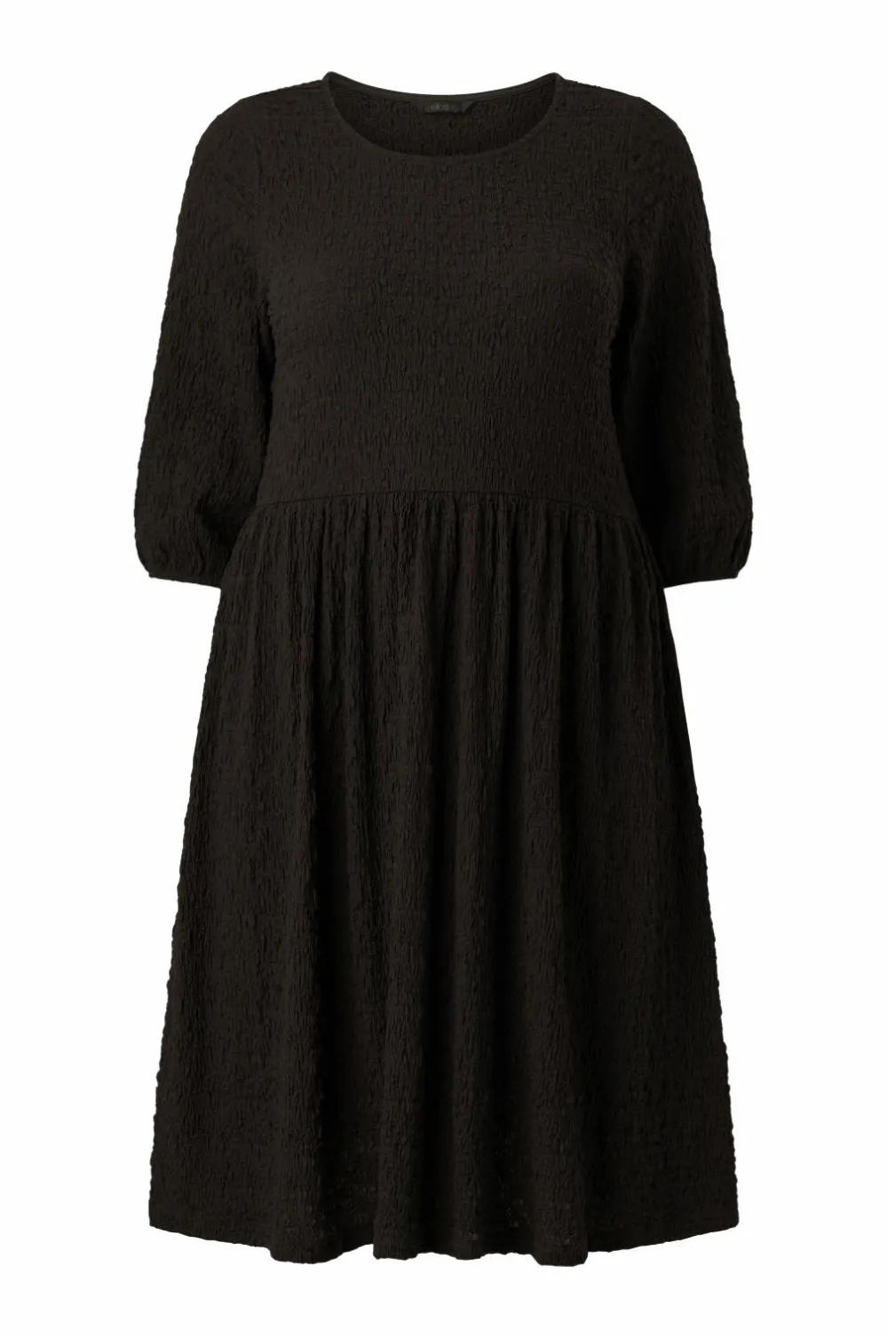 Ellos Plus collection Krøllet kjole sort Sale