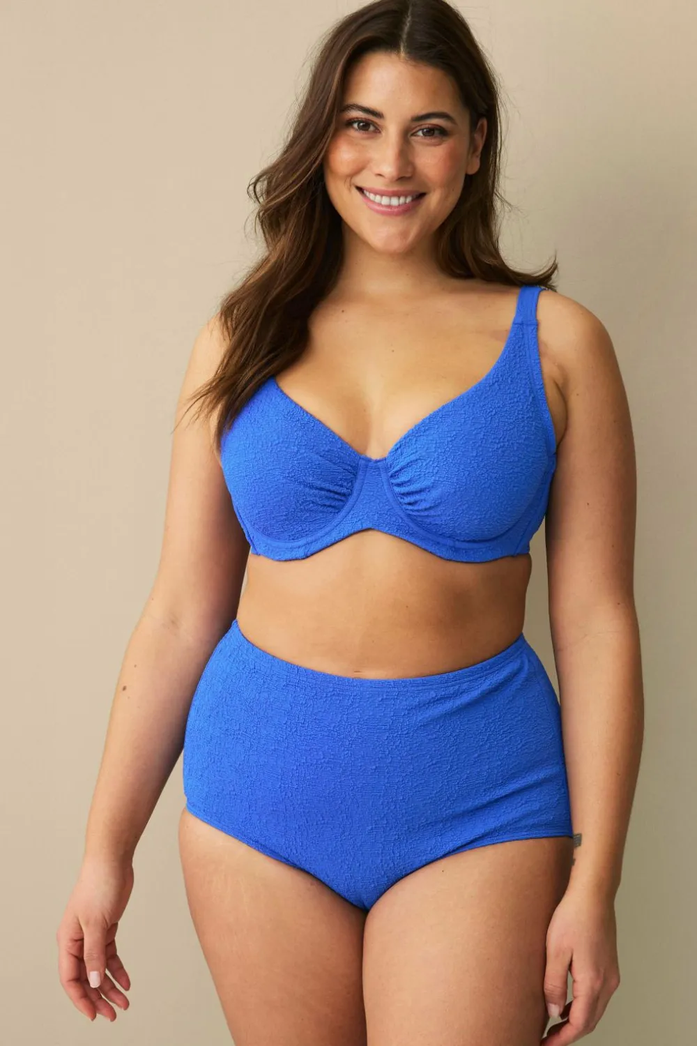 Ellos Bikinier & Bikinidele>Plus collection Maxi-bikinitrusser med formende effekt Blå