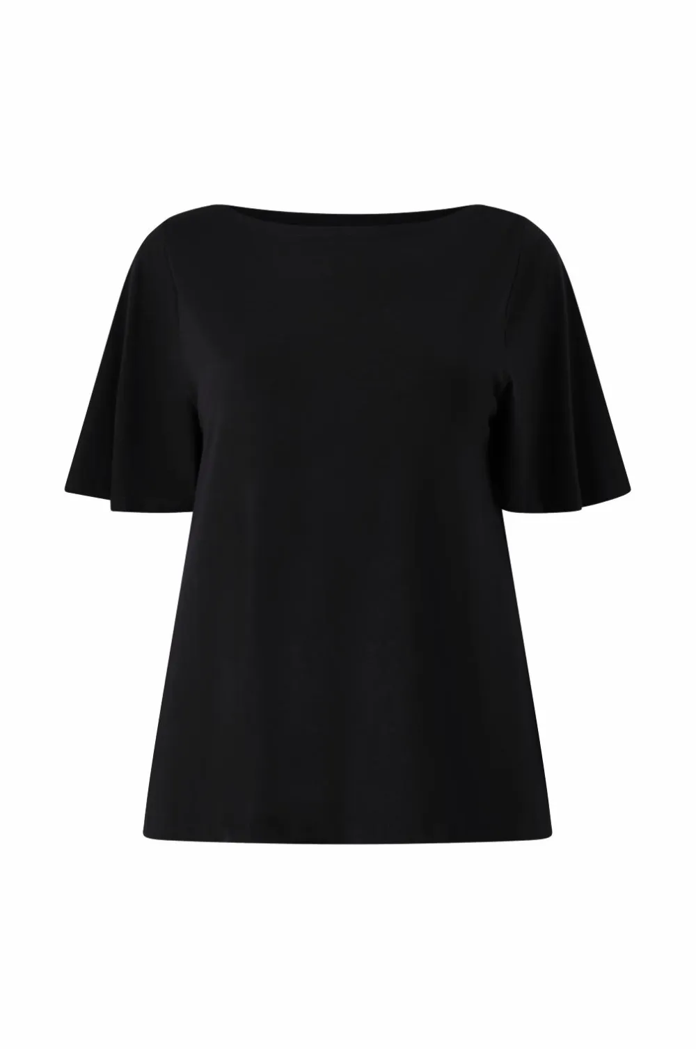 Ellos Plus collection Top med bådudskæring sort Online