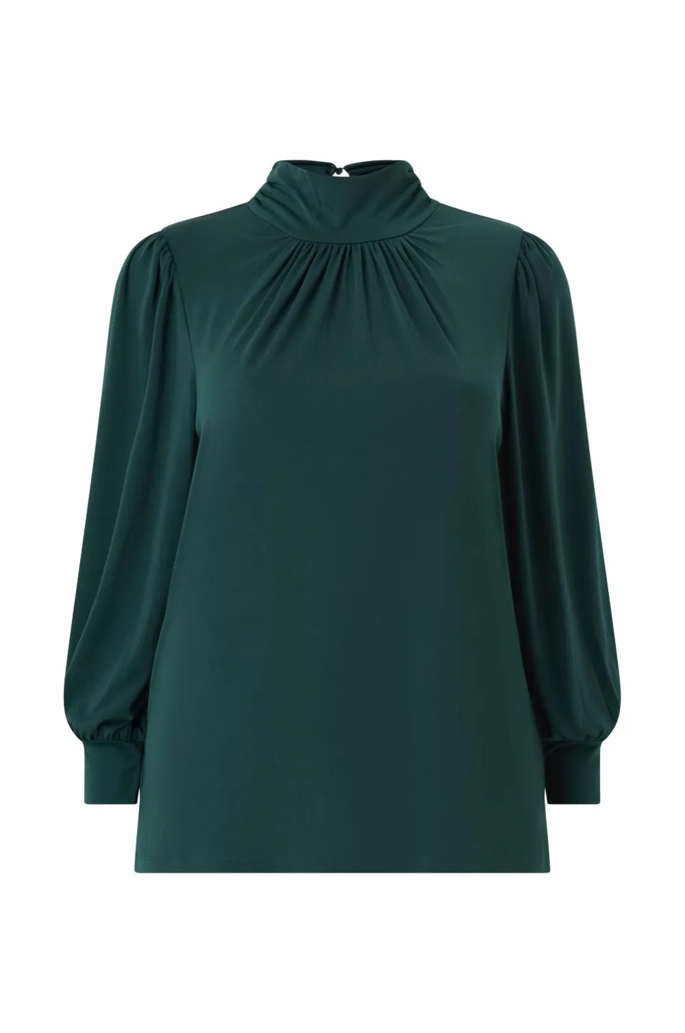 Ellos Plus collection Top med pufærmer mørkegrøn Online